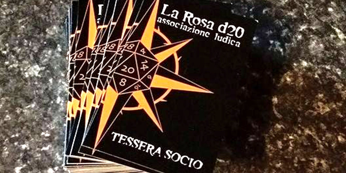 Tessere socio La Rosa d20